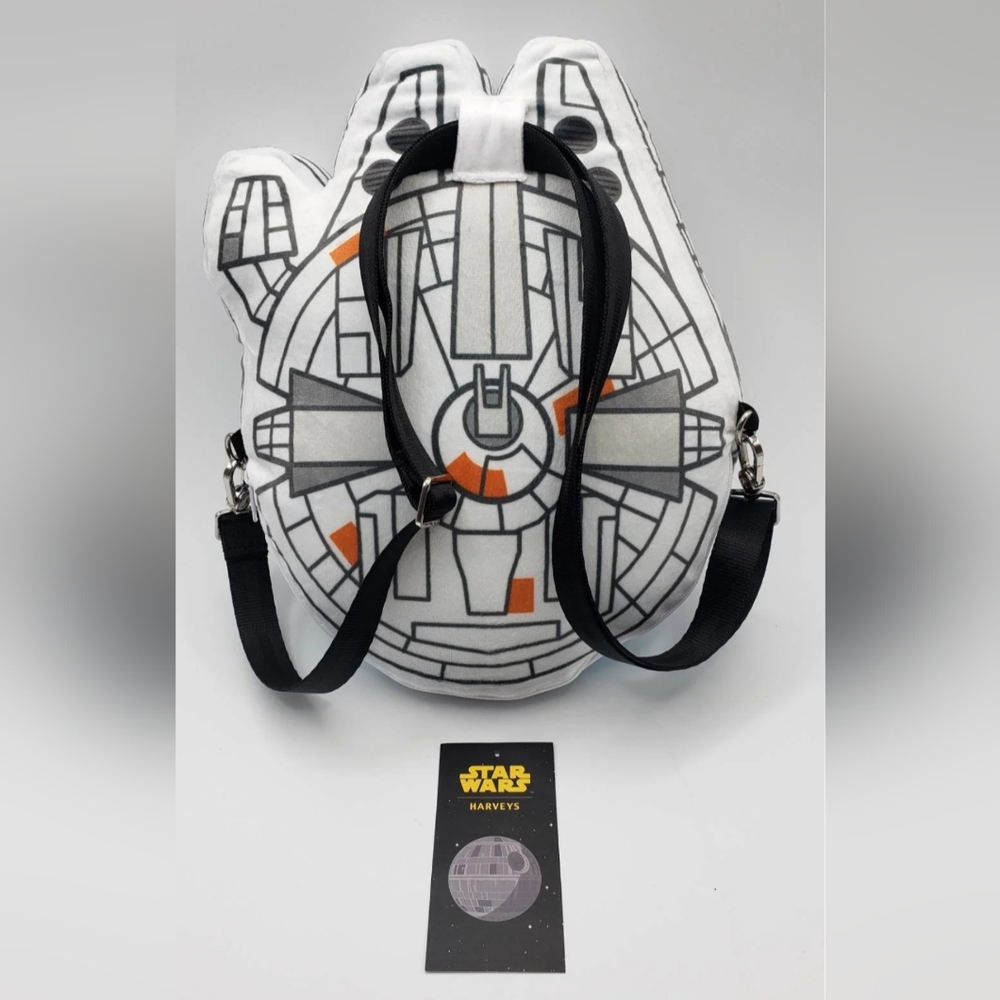 Harveys Millennium Falcon Plush Crossbody/Backpack Bag NWT!